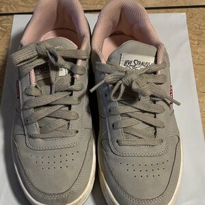 Levi Strauss Gray and Pink Sneakers
